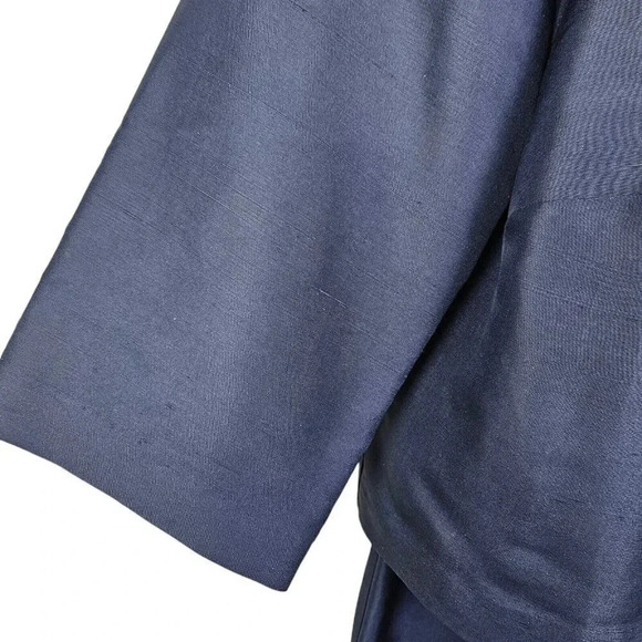 Robbie‎ Bee Size 16 Silk Beaded 2 Piece Dress Suit Jacket Blue Women Stylish - Picture 14 of 16